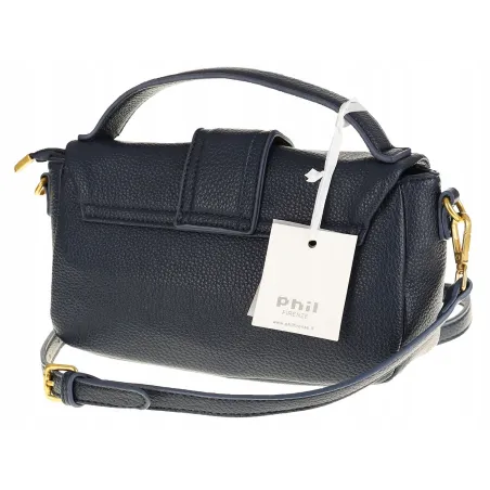 PHIL Firenze Włoska Marka Torebka Damska Listonoszka Kuferek PH4578 Blue