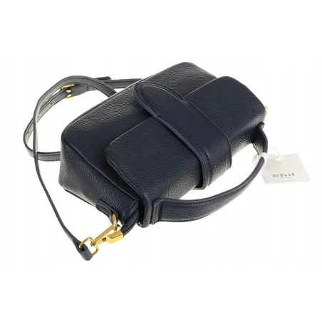 PHIL Firenze Włoska Marka Torebka Damska Listonoszka Kuferek PH4578 Blue