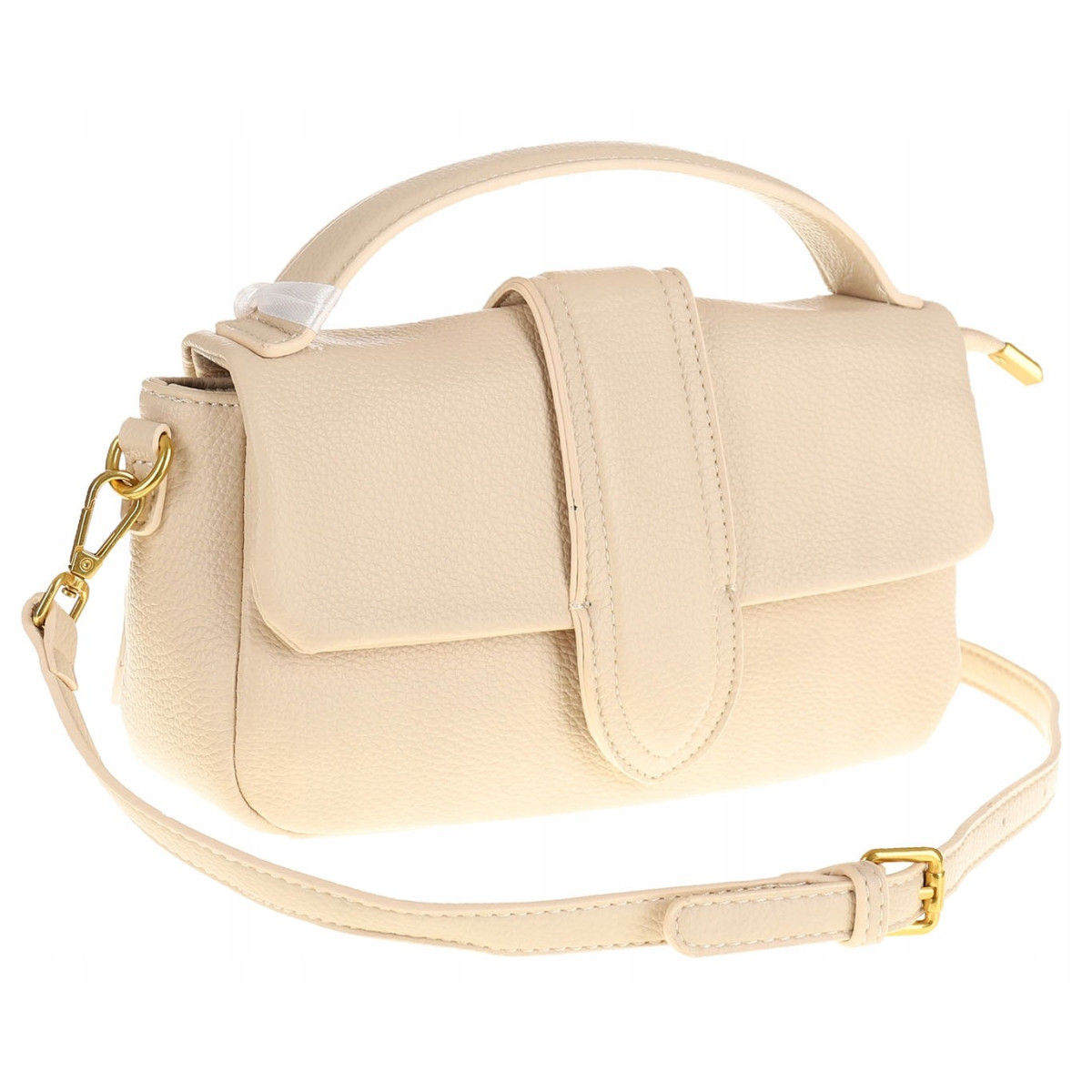 PHIL Firenze Włoska Marka Torebka Damska Listonoszka Kuferek PH4578 Nude