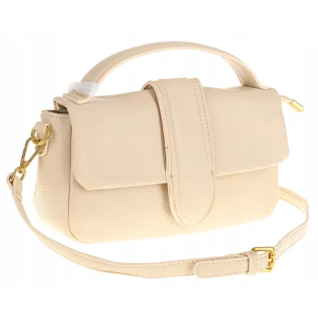 PHIL Firenze Włoska Marka Torebka Damska Listonoszka Kuferek PH4578 Nude