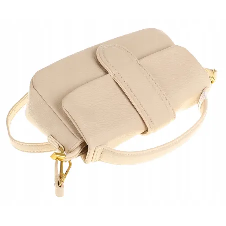 PHIL Firenze Włoska Marka Torebka Damska Listonoszka Kuferek PH4578 Nude