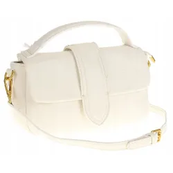 PHIL Firenze Włoska Marka Torebka Damska Listonoszka Kuferek PH4578 White