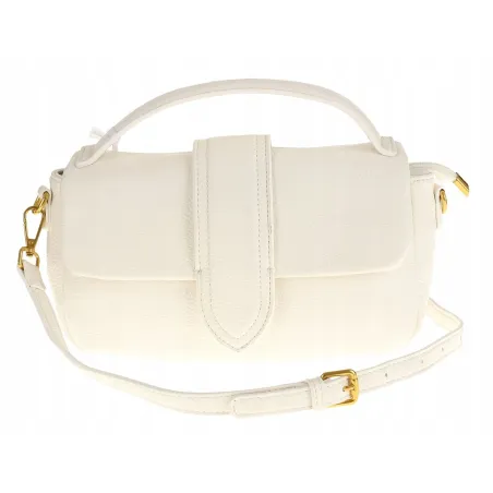 PHIL Firenze Włoska Marka Torebka Damska Listonoszka Kuferek PH4578 White