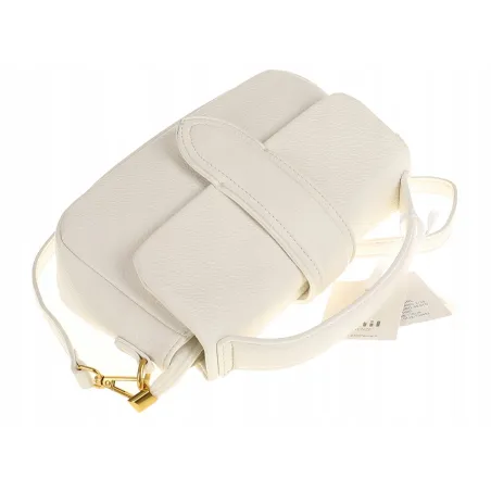 PHIL Firenze Włoska Marka Torebka Damska Listonoszka Kuferek PH4578 White