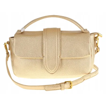 PHIL Firenze Włoska Marka Torebka Damska Listonoszka Kuferek PH4578 Gold