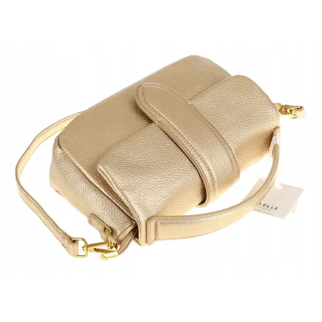 PHIL Firenze Włoska Marka Torebka Damska Listonoszka Kuferek PH4578 Gold