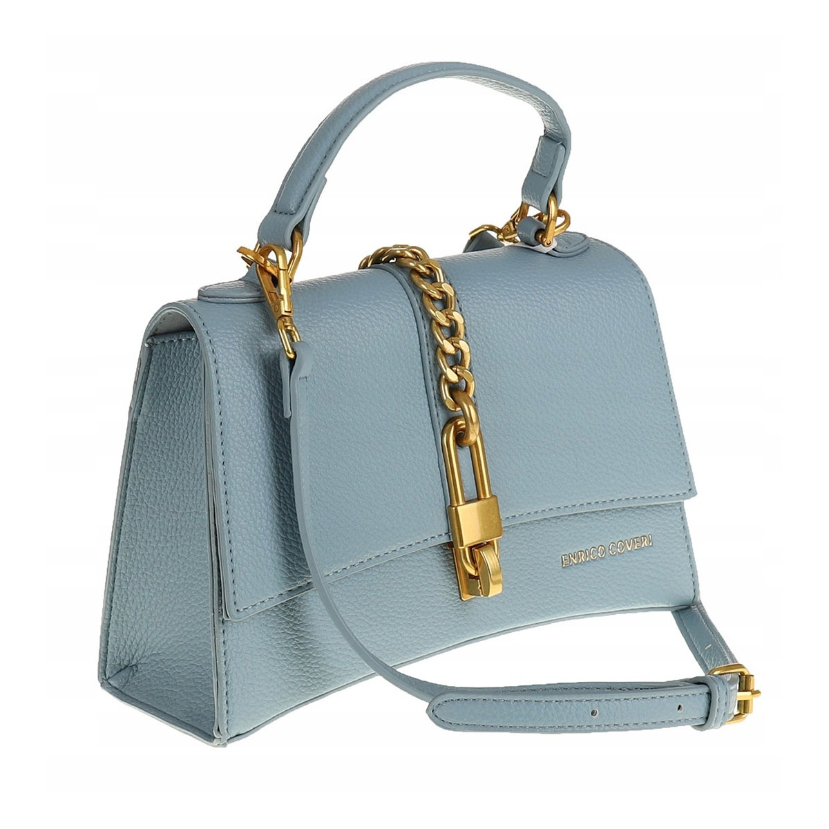 Enrico Coveri Torebka Damska Kuferek Listonoszka EC3205 Blue