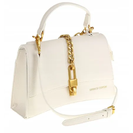Enrico Coveri Torebka Damska Kuferek Listonoszka EC3205 White