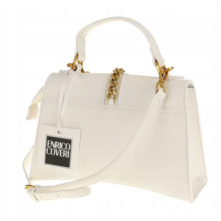 Enrico Coveri Torebka Damska Kuferek Listonoszka EC3205 White