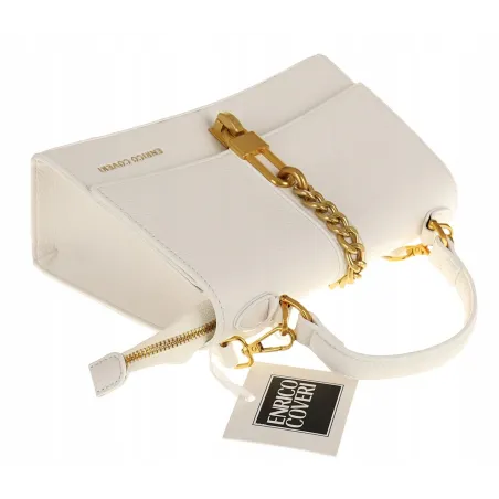 Enrico Coveri Torebka Damska Kuferek Listonoszka EC3205 White