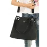 Torebka Damska Worek Modna Listonoszka Pojemna na Ramię YD8904 Black