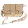 CHARRO Włoska Marka  Torebka Damska Kuferek Miejska Listonoszka CH667864 Taupe