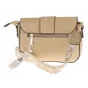 CHARRO Włoska Marka  Torebka Damska Kuferek Miejska Listonoszka CH667864 Taupe