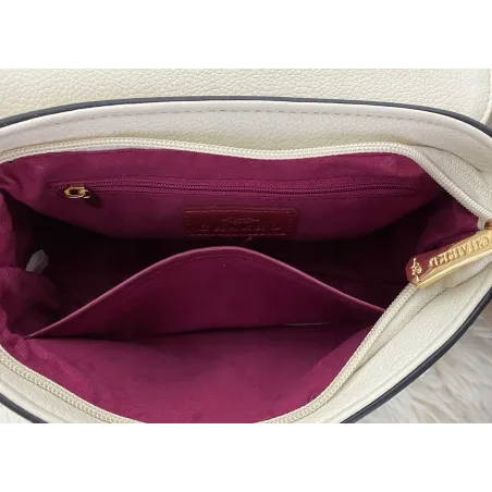 CHARRO Włoska Marka  Torebka Damska Kuferek Miejska Listonoszka CH667864 Taupe