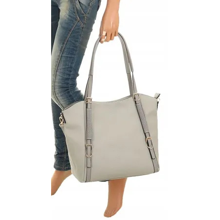 Torebka Damska Worek Modna Listonoszka Shopper na Ramię YD9859 Grey