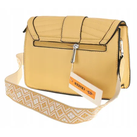 CHARRO Włoska Marka Torebka Damska Kuferek Miejska Listonoszka CH5578106 Yellow
