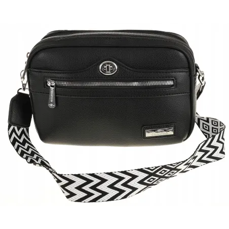 CHARRO Włoska Marka  Torebka Damska Listonoszka kuferek Modna CH966846 Black