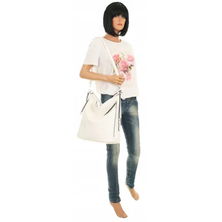 The Grace bags Torebka Listonoszka Worek na Ramię LH2569 White