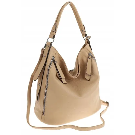 The Grace bags Torebka Listonoszka Worek na Ramię LH2569 Beżowa