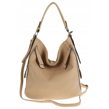 The Grace bags Torebka Listonoszka Worek na Ramię LH2569 Beżowa