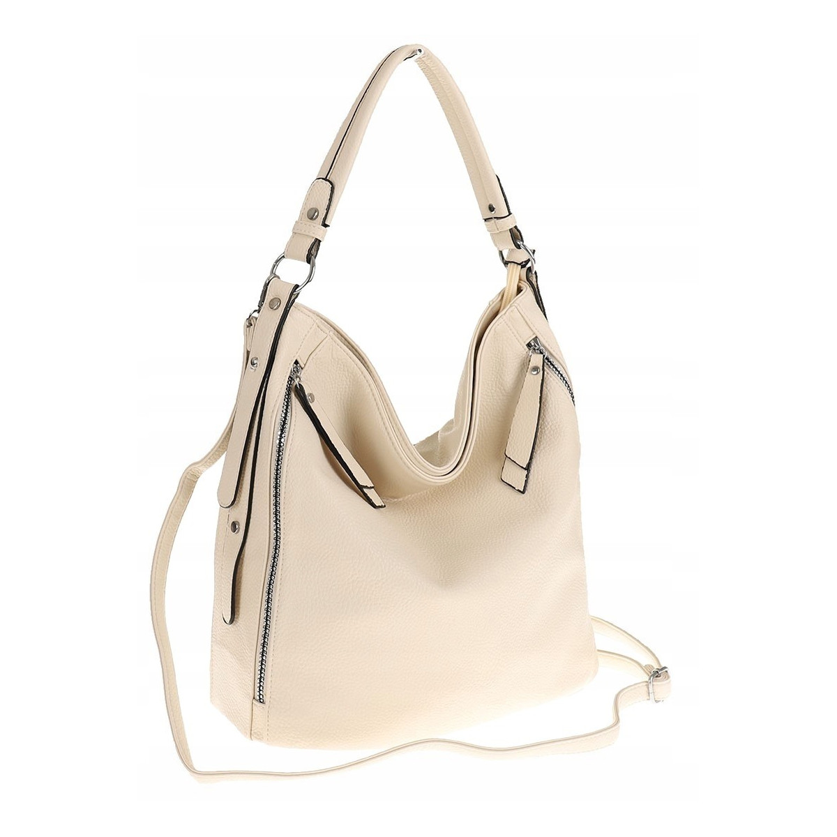 The Grace bags Torebka Listonoszka Worek na Ramię LH2569 Off White