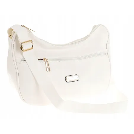 CHARRO Torebka Damska worek Listonoszka Modna CH884 White