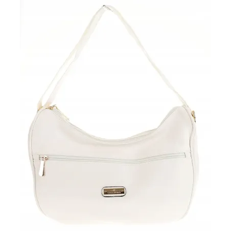 CHARRO Torebka Damska worek Listonoszka Modna CH884 White