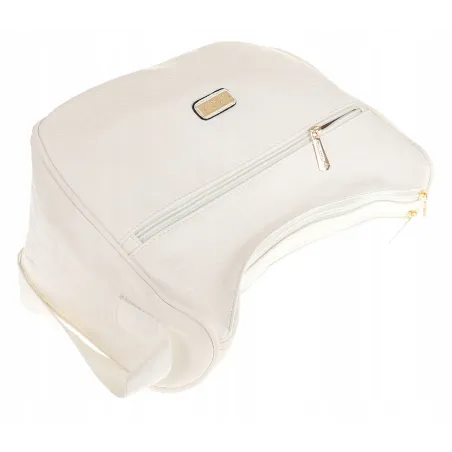 CHARRO Torebka Damska worek Listonoszka Modna CH884 White
