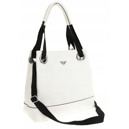 Torebka Damska Worek Modna Listonoszka na Ramię YD9599 White