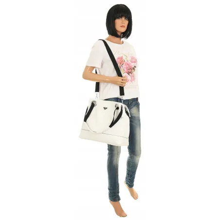 Torebka Damska Worek Modna Listonoszka na Ramię YD9599 White