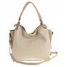 HERNAN Włoska Marka  Torebka Damska Worek Listonoszka na Ramię HB0153 Beżowa