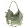 HERNAN Włoska Marka  Torebka Damska Worek Listonoszka na Ramię HB0153 Zielona