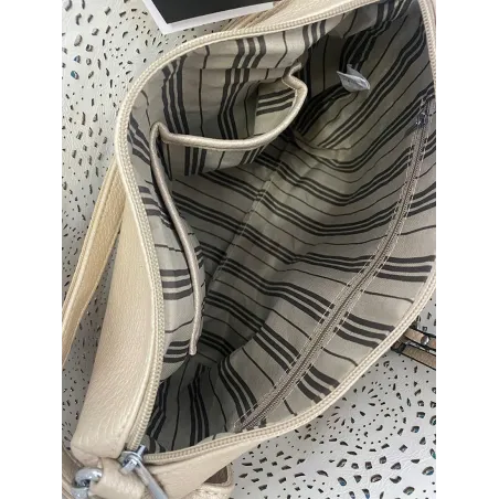 ANDREA MASSI Włoska Marka  Torebka Damska Ażurowa 2w1 Shopper na Ramię HJ867 Black