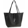 ANDREA MASSI Włoska Marka  Torebka Damska Ażurowa 2w1 Shopper na Ramię HJ867 Black