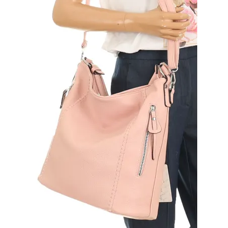 The Grace bags Torebka Listonoszka na Ramię Worek LH2574 Pink
