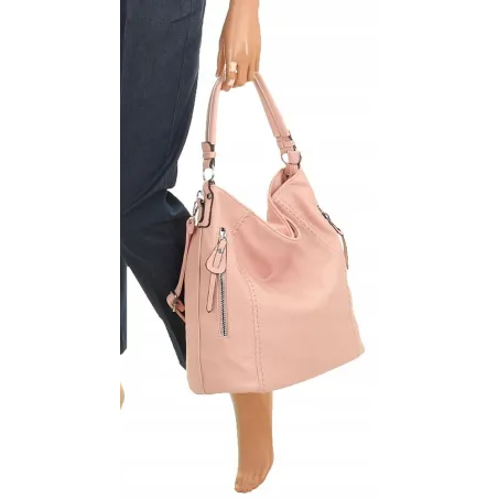 The Grace bags Torebka Listonoszka na Ramię Worek LH2574 Pink
