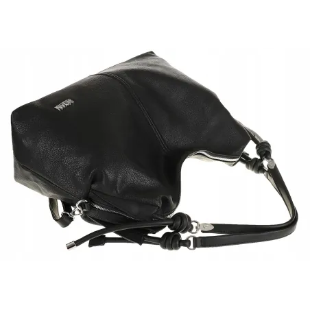 Coveri Collection Włoska Marka  Torebka Shopper Listonoszka Worek CC6452 Black