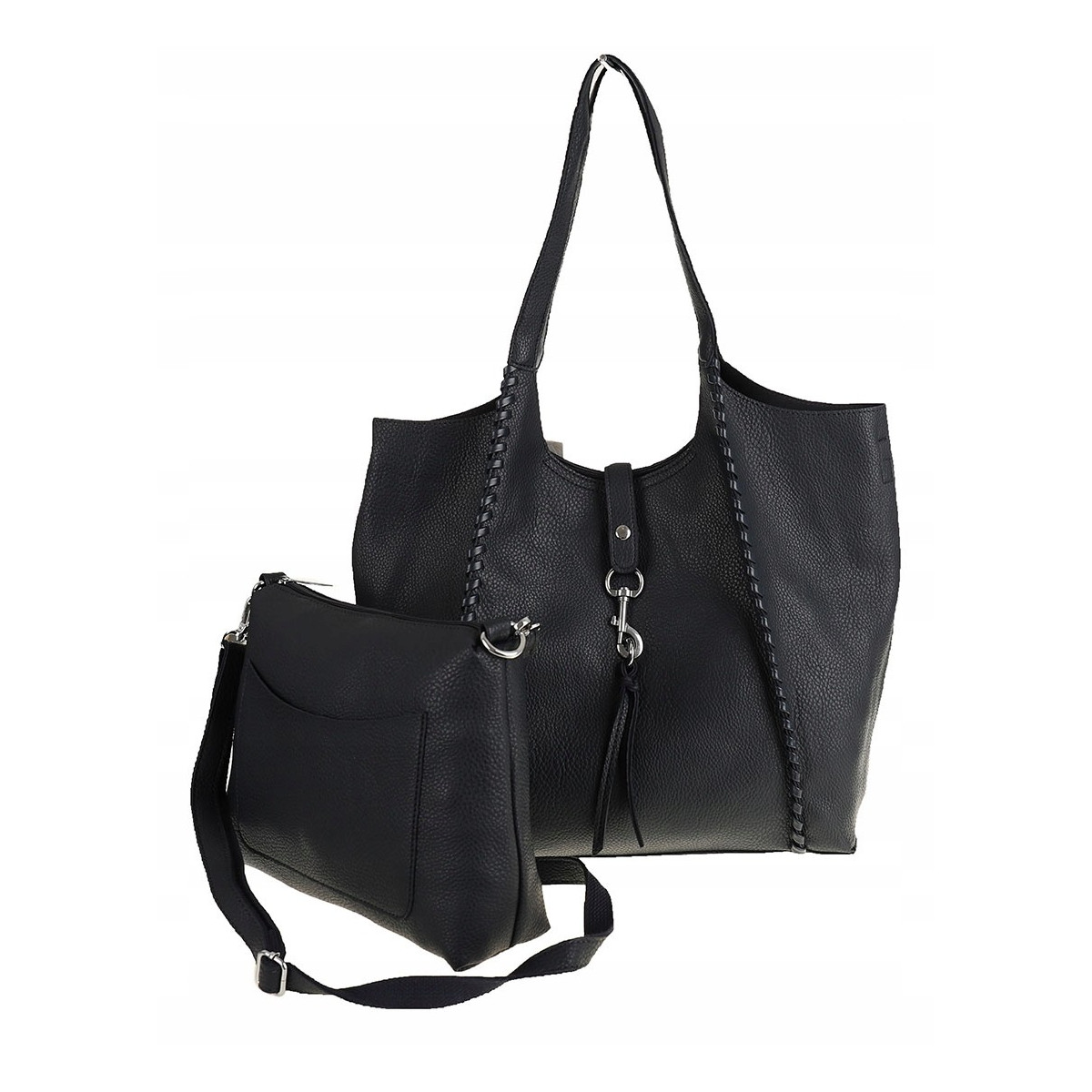 Paolo Bags Włoska Marka  Torebka Damska Shopper Listonoszka Worek L3025 D. Blue