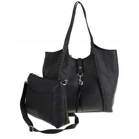 Paolo Bags Włoska Marka  Torebka Damska Shopper Listonoszka Worek L3025 D. Blue