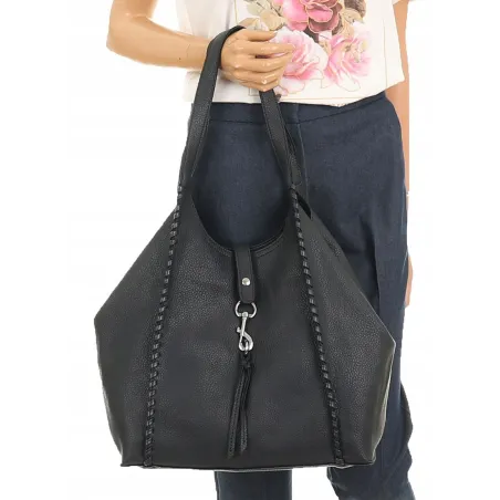 Paolo Bags Włoska Marka  Torebka Damska Shopper Listonoszka Worek L3025 D. Blue