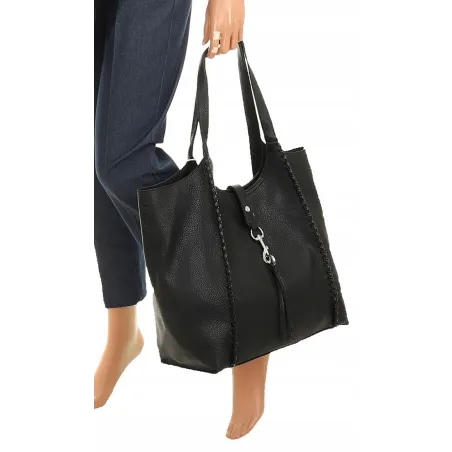 Paolo Bags Włoska Marka  Torebka Damska Shopper Listonoszka Worek L3025 Black