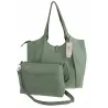 Paolo Bags Włoska Marka Torebka Damska Shopper Listonoszka Worek L3025 Mint