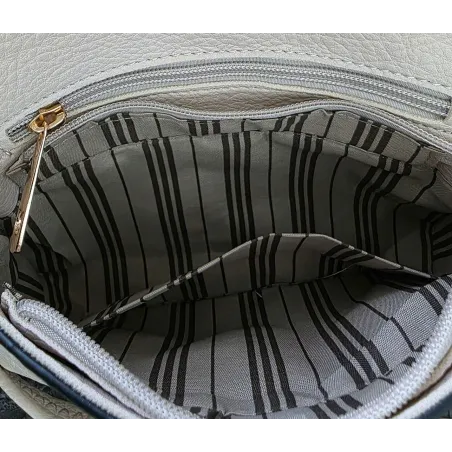 ANDREA MASSI Włoska Marka  Torebka z Pętelką Listonoszka HJ10174 Khaki