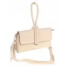 ANDREA MASSI Włoska Marka  Torebka z Pętelką Listonoszka HJ10174 Beige