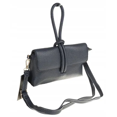 ANDREA MASSI Włoska Marka  Torebka z Pętelką Listonoszka HJ10174 Navy