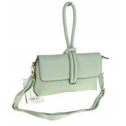 ANDREA MASSI Włoska Marka  Torebka z Pętelką Listonoszka HJ10174 Green