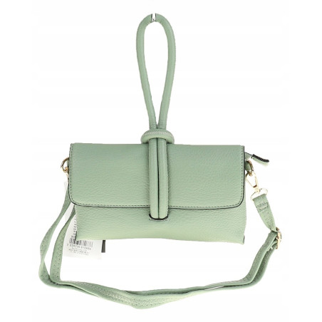 ANDREA MASSI Włoska Marka  Torebka z Pętelką Listonoszka HJ10174 Green