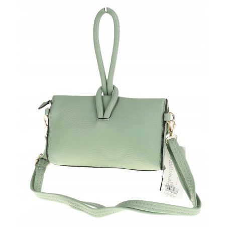 ANDREA MASSI Włoska Marka  Torebka z Pętelką Listonoszka HJ10174 Green