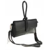 ANDREA MASSI Włoska Marka  Torebka z Pętelką Listonoszka HJ10174 Black