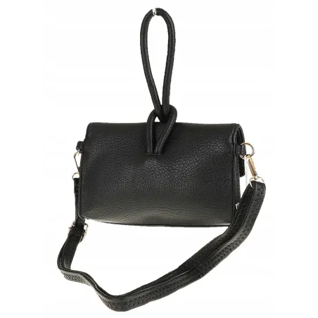 ANDREA MASSI Włoska Marka  Torebka z Pętelką Listonoszka HJ10174 Black